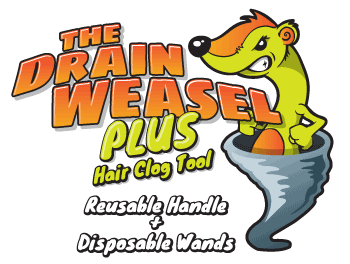 Drain Weasel Plus Hair Clog Tool for Slow Bathroom Drains